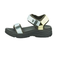 Sandale cu aspect masiv - talpa wedge si inchidere velcro