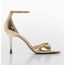 Sandale cu aspect metalizat Olen