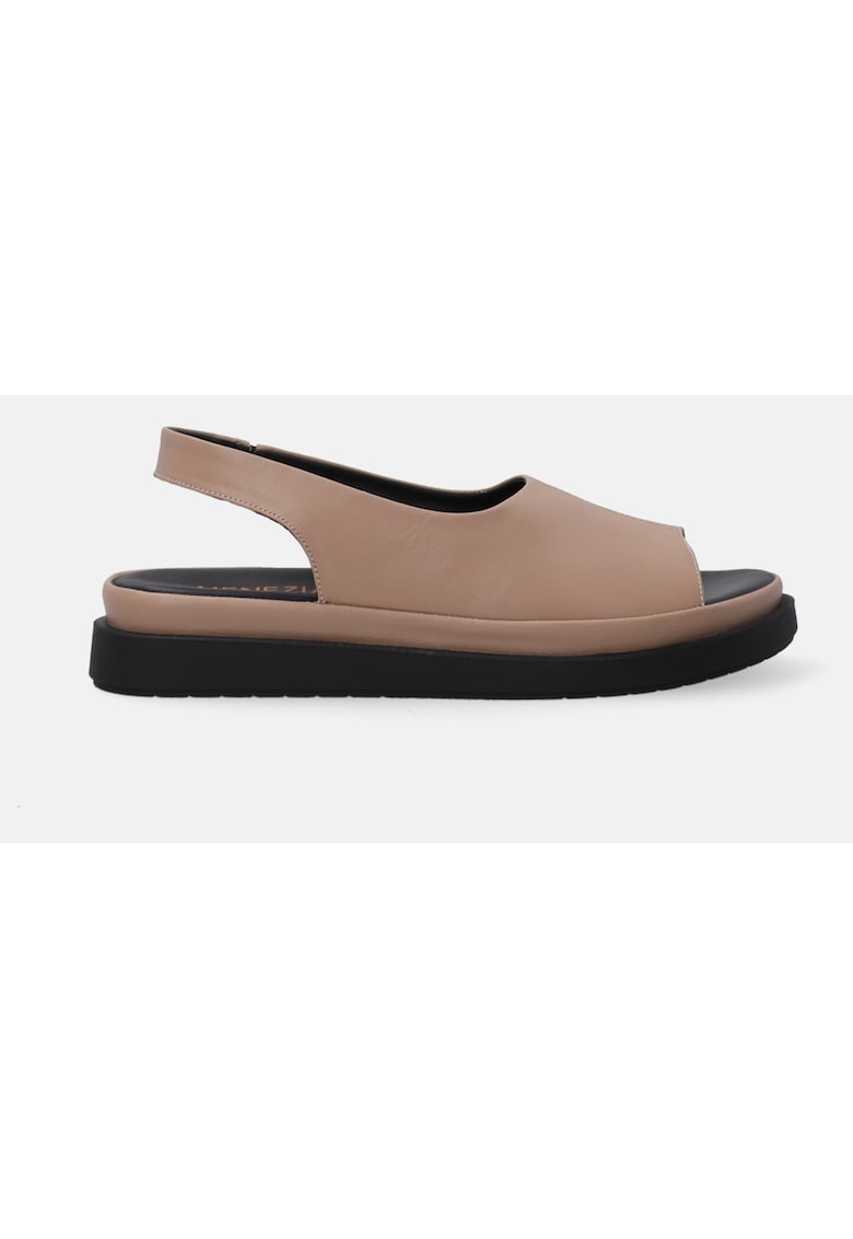 Sandale cu bareta elastica din piele naturala 1 Sandale cu bareta elastica din piele naturala