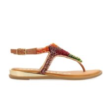 Sandale cu bareta separatoare si acoperite cu margele Bovec