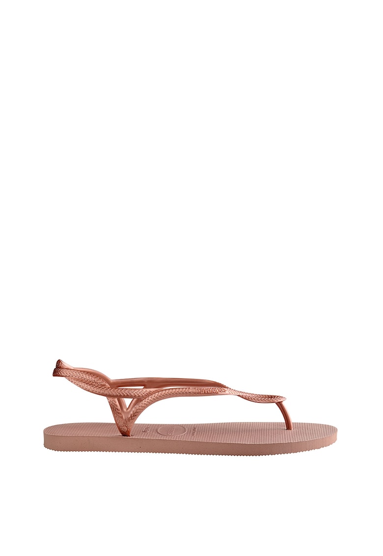 Sandale cu bareta separatoare si aspect texturat Luna 1 Sandale cu bareta separatoare si aspect texturat Luna