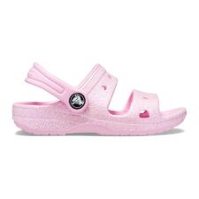 Sandale cu bareta slingback si aspect stralucitor