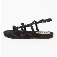 Sandale cu barete multiple si garnitura de iuta Ibiza