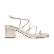 Sandale cu barete multiple si toc masiv Remmi