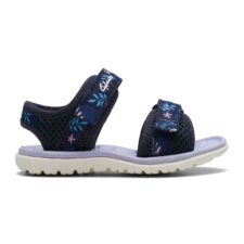 Sandale cu broderie si inchidere velcro