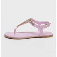 Sandale cu detalii florale