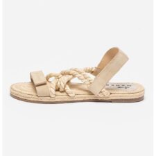 Sandale cu garnituri de piele intoarsa