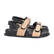 Sandale cu garnituri din piele si material sintetic Tansy