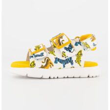 Sandale cu imprimeu si barete cu catarama