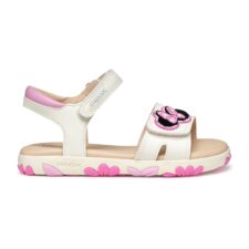 Sandale cu imprimeu si talpa plata