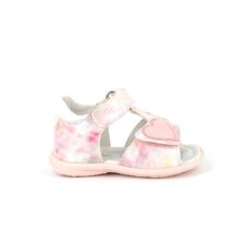 Sandale cu imprimeu tie-dye si velcro