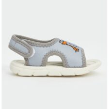 Sandale cu inchidere velcro si animal print