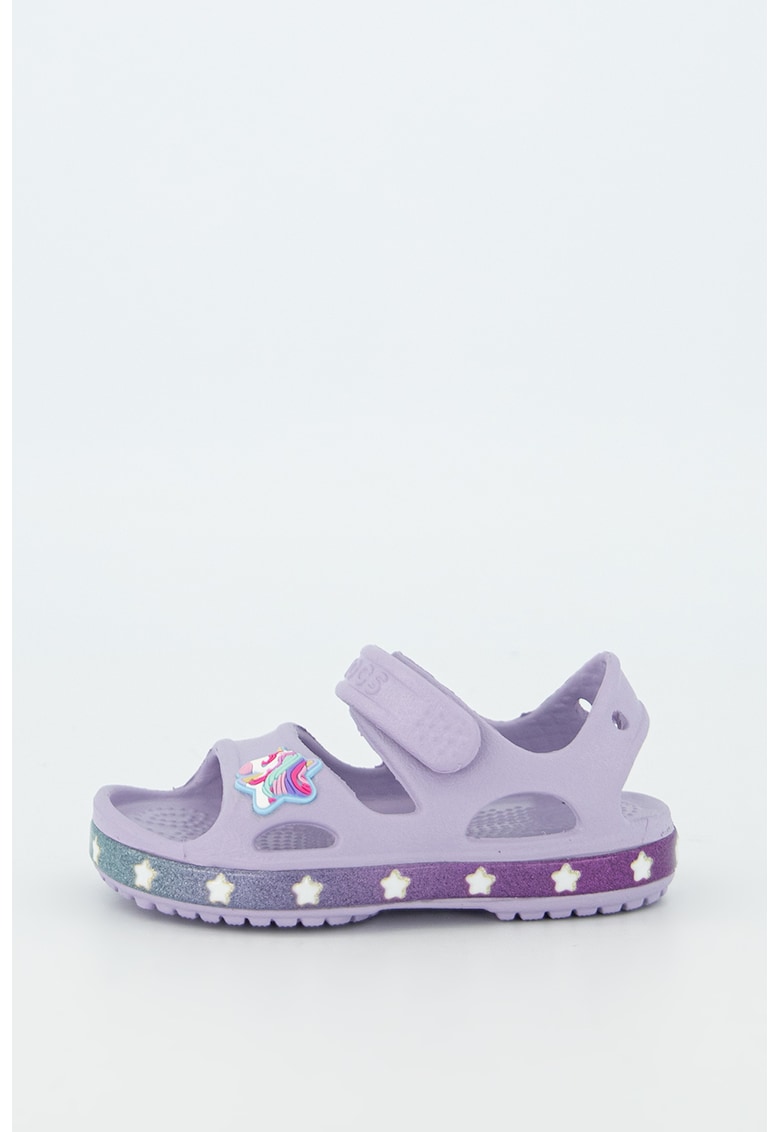 Sandale cu inchidere velcro si aplicatii cu unicorn 1 Sandale cu inchidere velcro si aplicatii cu unicorn