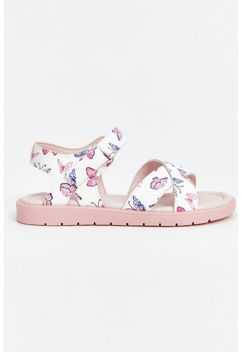 Sandale cu inchidere velcro si barete incrucisate 1 Sandale cu inchidere velcro si barete incrucisate