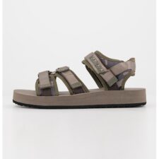 Sandale cu inchidere velcro si detalii logo