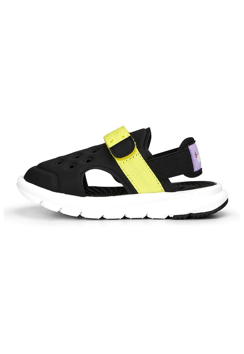 Sandale cu inchidere velcro si detaliu cu imprimeu grafic Evolve 1 Sandale cu inchidere velcro si detaliu cu imprimeu grafic Evolve