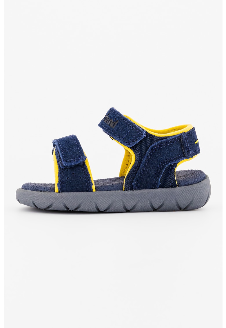 Sandale cu inchidere velcro si garnituri din piele intoarsa Nubble 1 Sandale cu inchidere velcro si garnituri din piele intoarsa Nubble