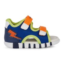 Sandale cu inchidere velcro si insertii din plasa