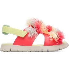 Sandale cu inchidere velcro si material decorativ Twins