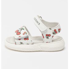 Sandale cu inchidere velcro si model Emily Cherries