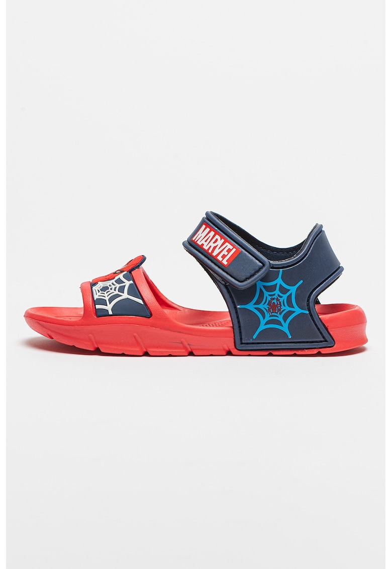 Sandale cu inchidere velcro si model cu Spiderman 1 Sandale cu inchidere velcro si model cu Spiderman
