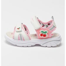 Sandale cu inchidere velcro si model cu cirese Siah