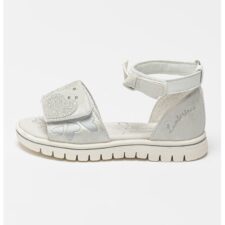 Sandale cu inchidere velcro si model cu inimi Lara