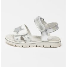 Sandale cu inchidere velcro si model cu stele Lara