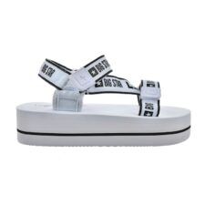 Sandale cu inchidere velcro si platforma