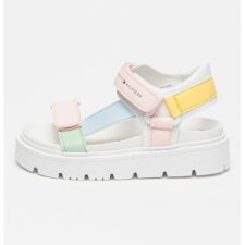 Sandale cu inchidere velcro si talpa flatform