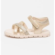 Sandale cu inchidere velcro si talpa plata