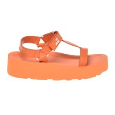 Sandale cu inchidere velcro si talpa wedge