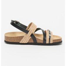 Sandale cu insertii de iuta Jolie