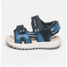 Sandale cu insertii de piele Alben