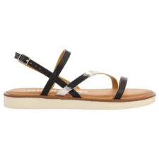 Sandale cu insertii de piele Carbis