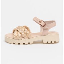 Sandale cu insertii de piele Vaqueta