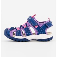 Sandale cu insertii de piele ecologica si velcro Borealis