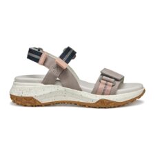 Sandale cu insertii de piele intoarsa