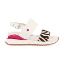 Sandale cu insertii din piele cu par scurt Varedo