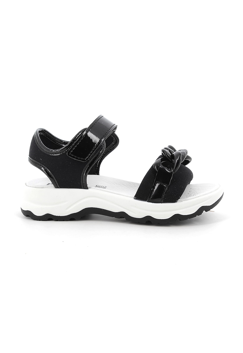 Sandale cu insertii lacuite 1 Sandale cu insertii lacuite