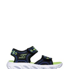 Sandale cu lumini LED Hypno-Flash 3.0 - Negru/Verde electric/Albastru inchis