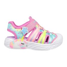 Sandale cu model colorblock Unicorn Dreams