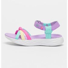 Sandale cu model colorblock si inchidere velcro On The Go