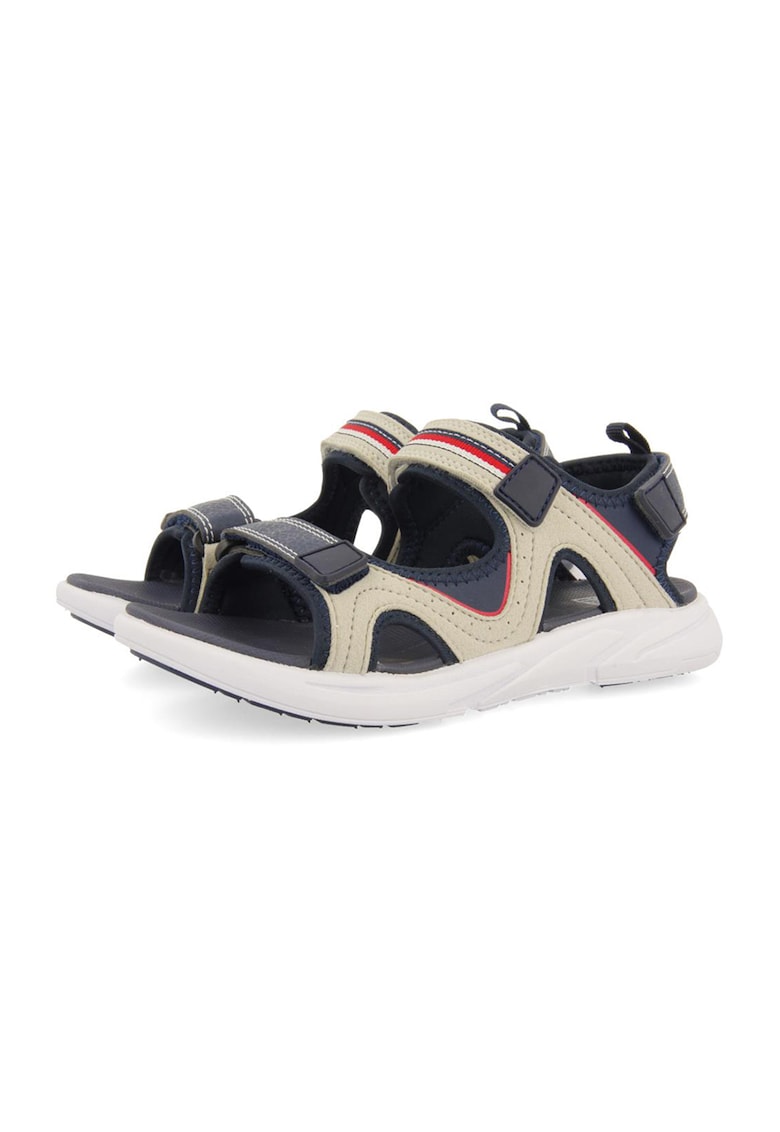 Sandale cu model colorblock si velcro Antillo 1 Sandale cu model colorblock si velcro Antillo