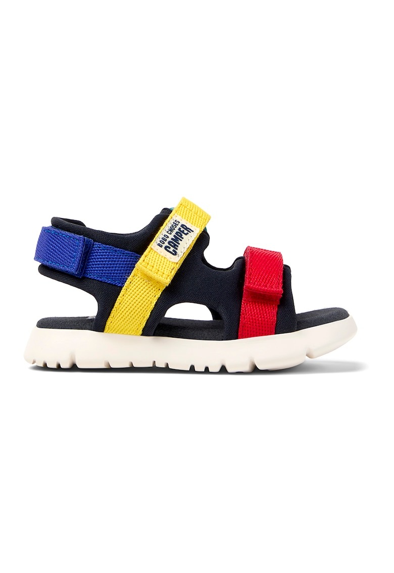 Sandale cu model colorblock si velcro 1 Sandale cu model colorblock si velcro