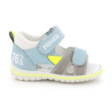 Sandale cu model colorblock si velro