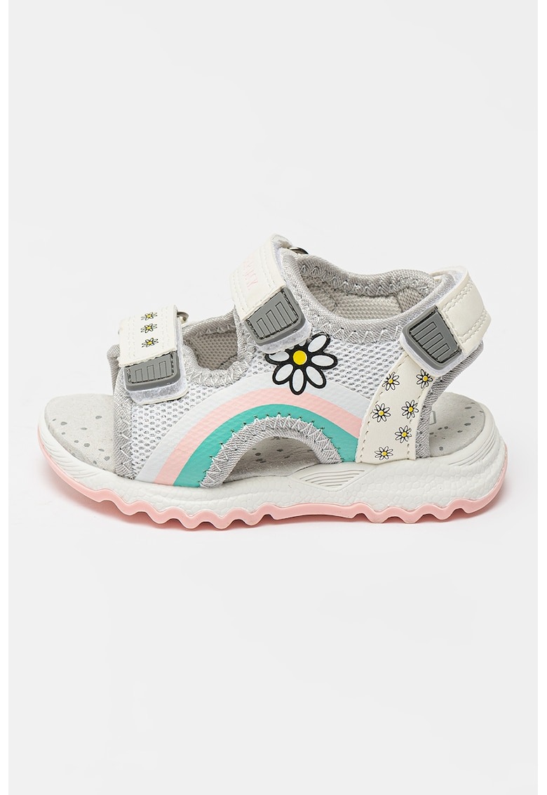 Sandale cu model floral si inchidere velcro Toby 1 Sandale cu model floral si inchidere velcro Toby