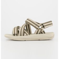 Sandale cu model in dungi si barete multiple