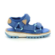 Sandale cu model in dungi si inchidere velcro