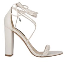 Sandale cu model petrecut si bareta impletita Monikka